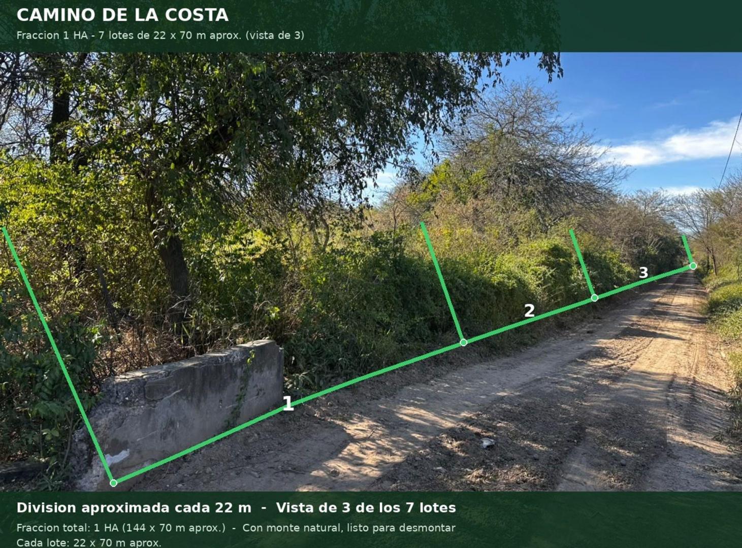 Foto de VENDO 1 HA- TERRENO UNICO 144 x 70 MTS, imagen 1