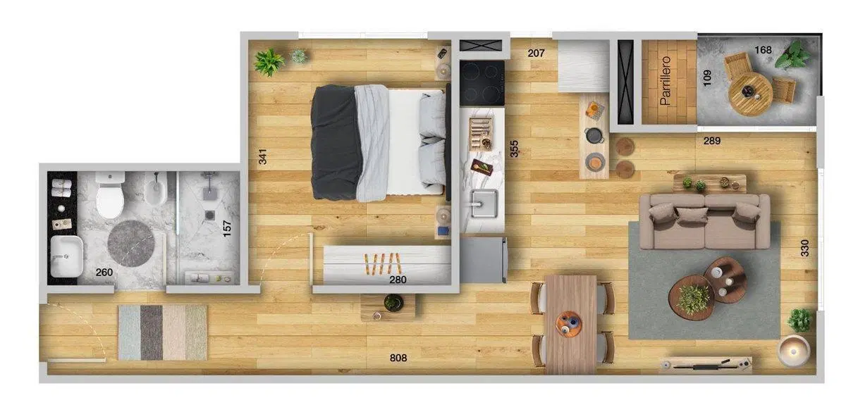 Venta en Pozo 1 dormitorio  Av. Millan Prado. 5