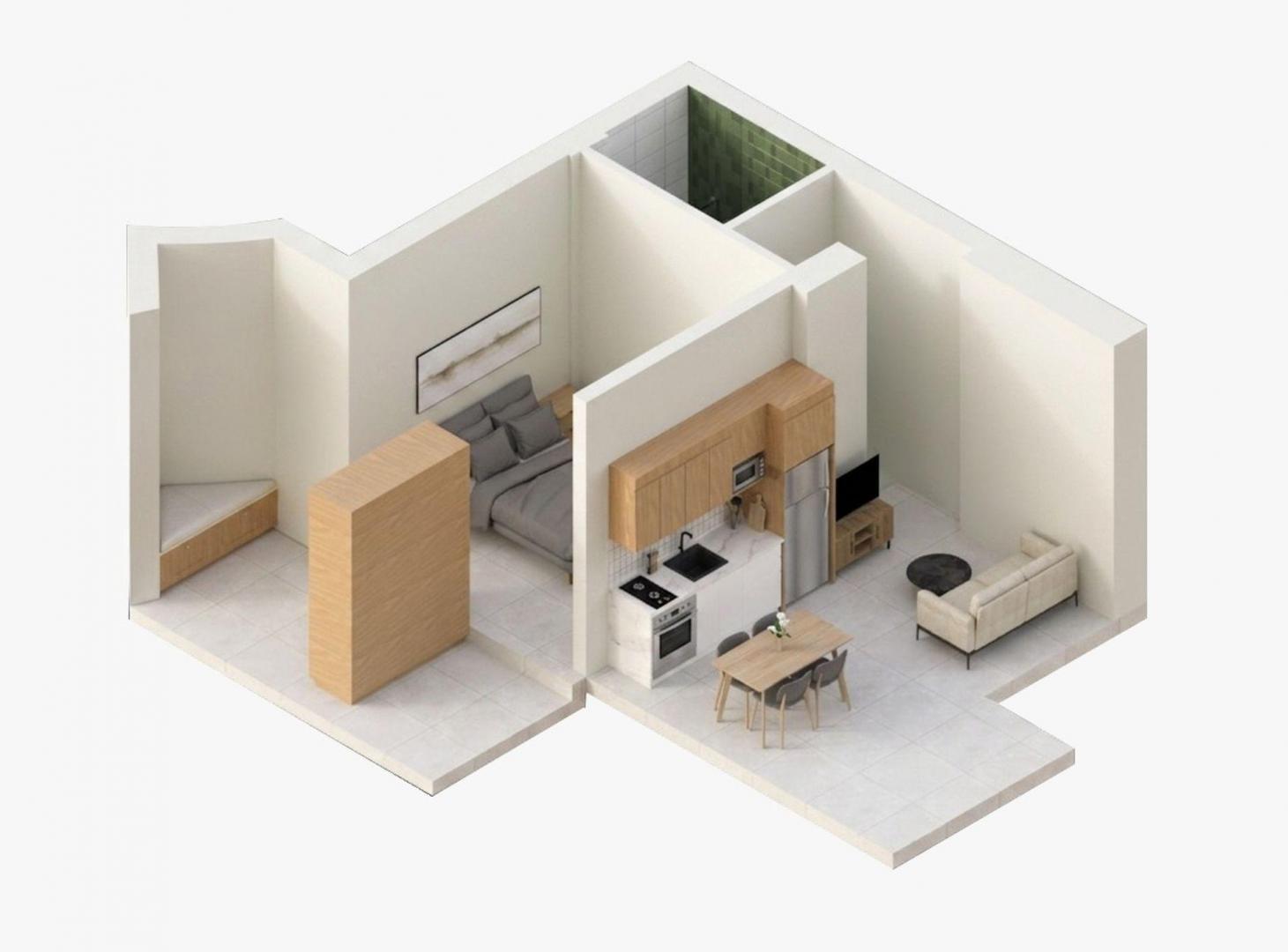Foto de Venta 1 dormitorio Centro Apartamento Estrene, imagen 4
