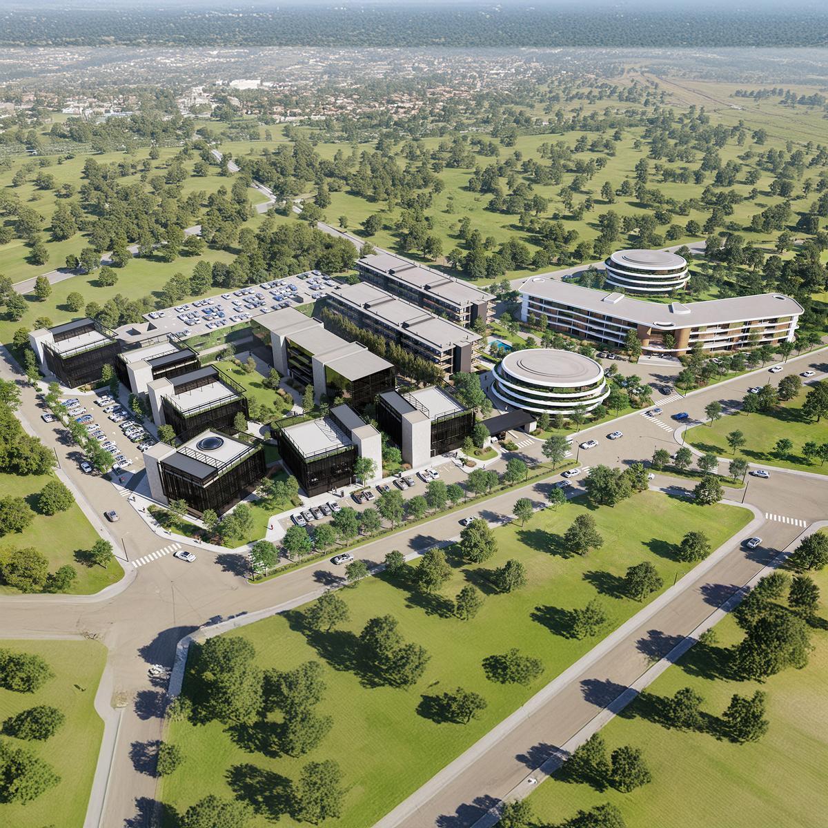 Oficina Planta Libre en San Lorenzo Chico, Complejo Wa Diamond, 1500 m, Campus Corporativo Priv 3