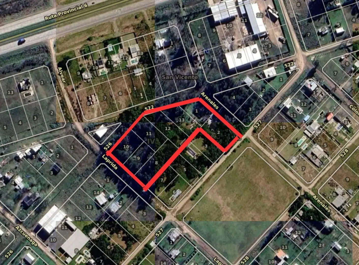 Venta fraccion para loteo o proyecto inmobiliario. San Vicente 2