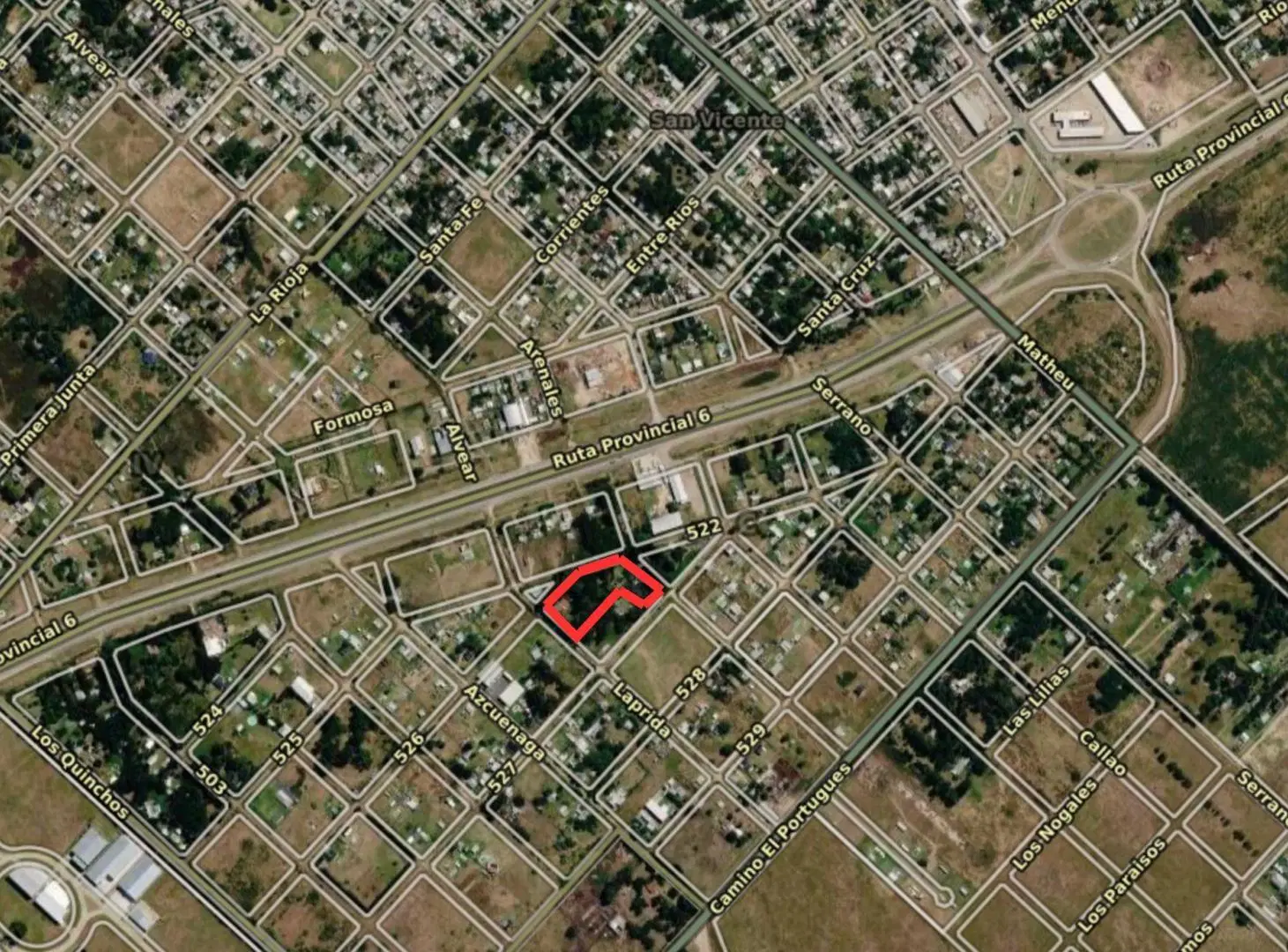 Venta fraccion para loteo o proyecto inmobiliario. San Vicente 4