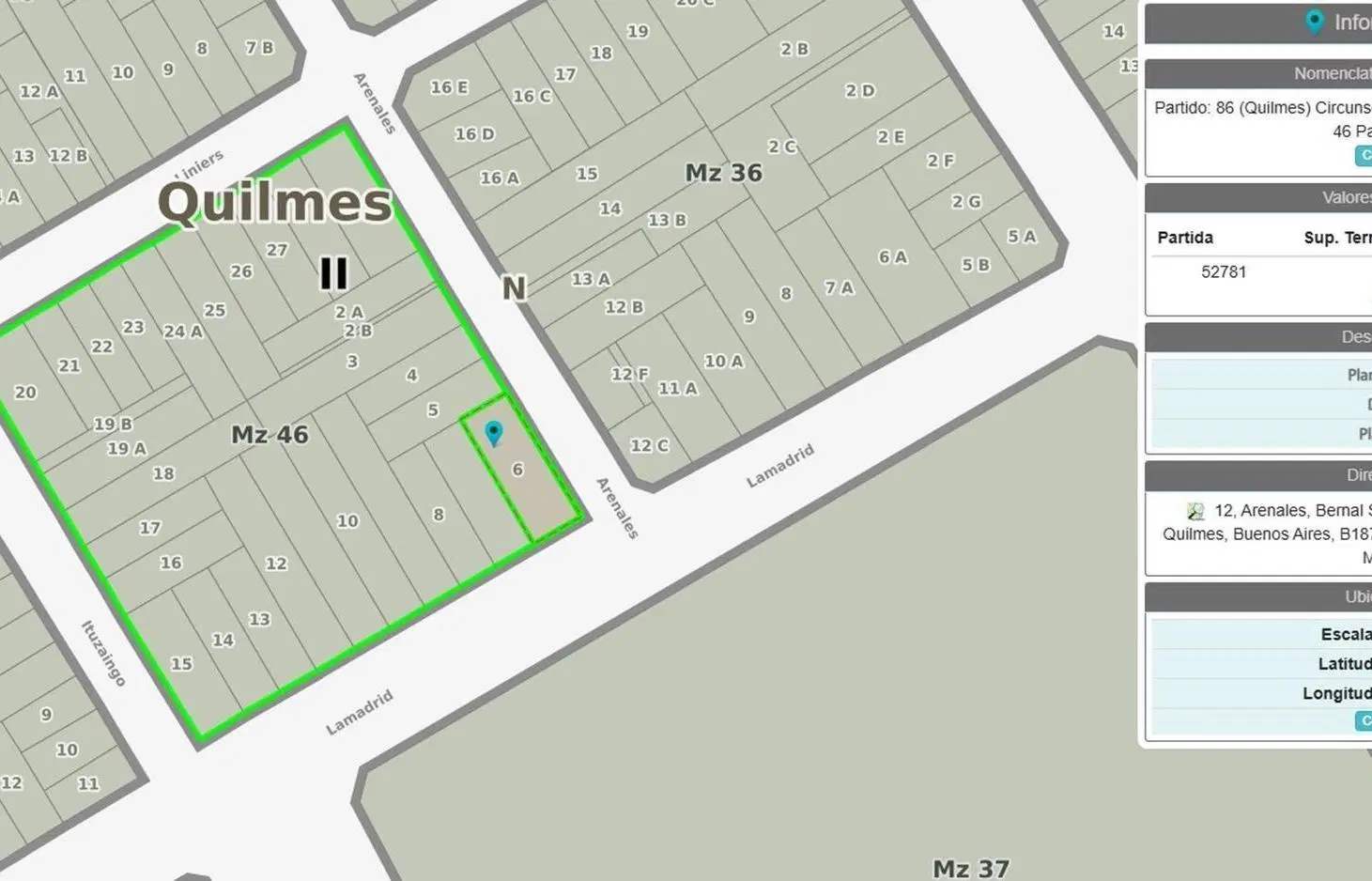 Terreno en Venta Bernal 1