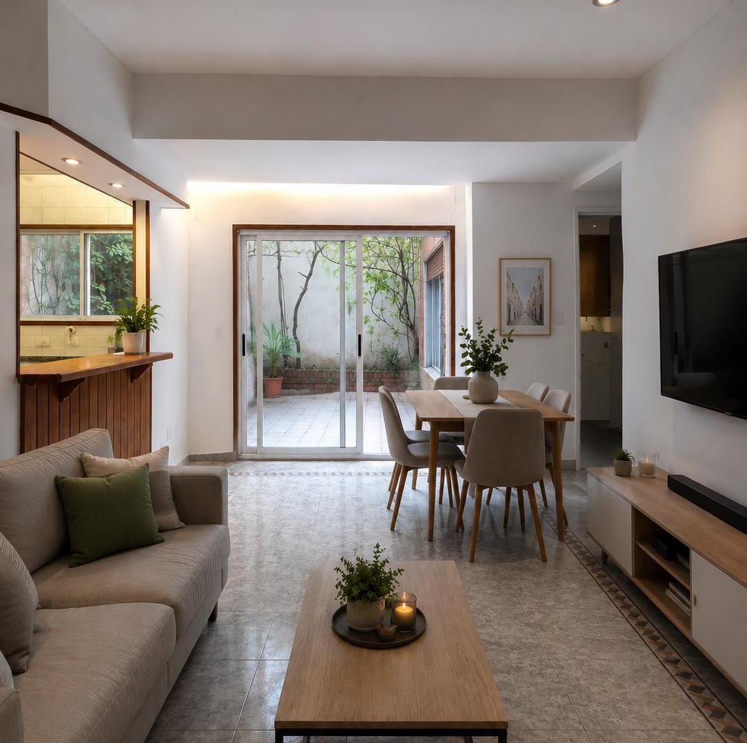 Foto de Espectacular departamento de 2 ambientes con patio, imagen 2