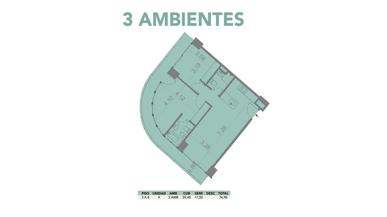 Departamento en barracas