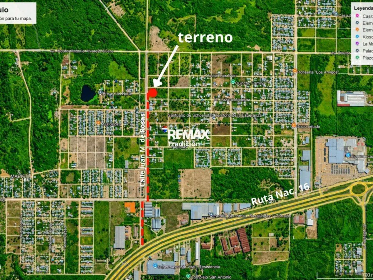 VENTA TERRENO 327 M2 EN RESISTENCIA CHACO 4