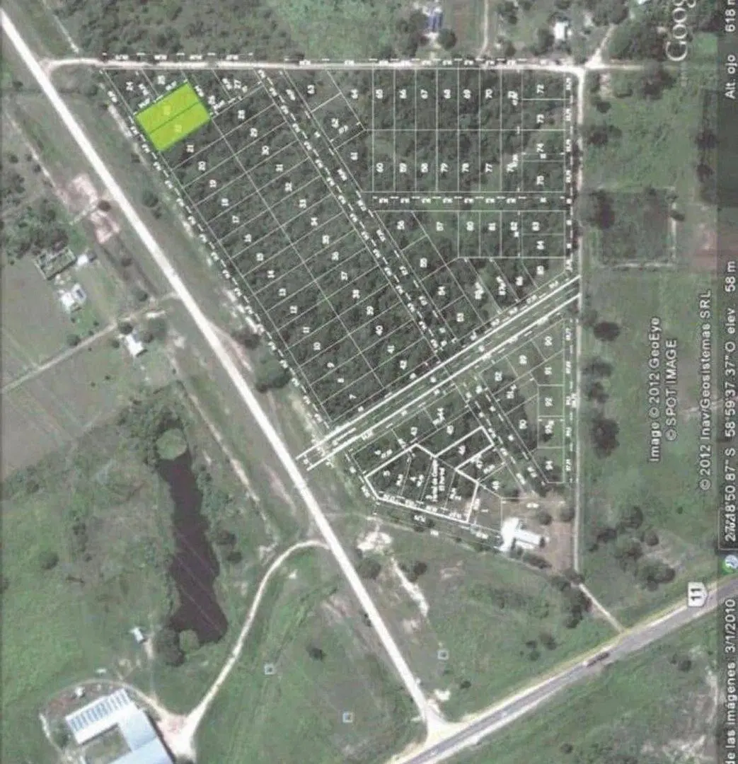 OPORTUNIDAD! LOTE/S en RUTA INGRESO COL. BENITEZ 8