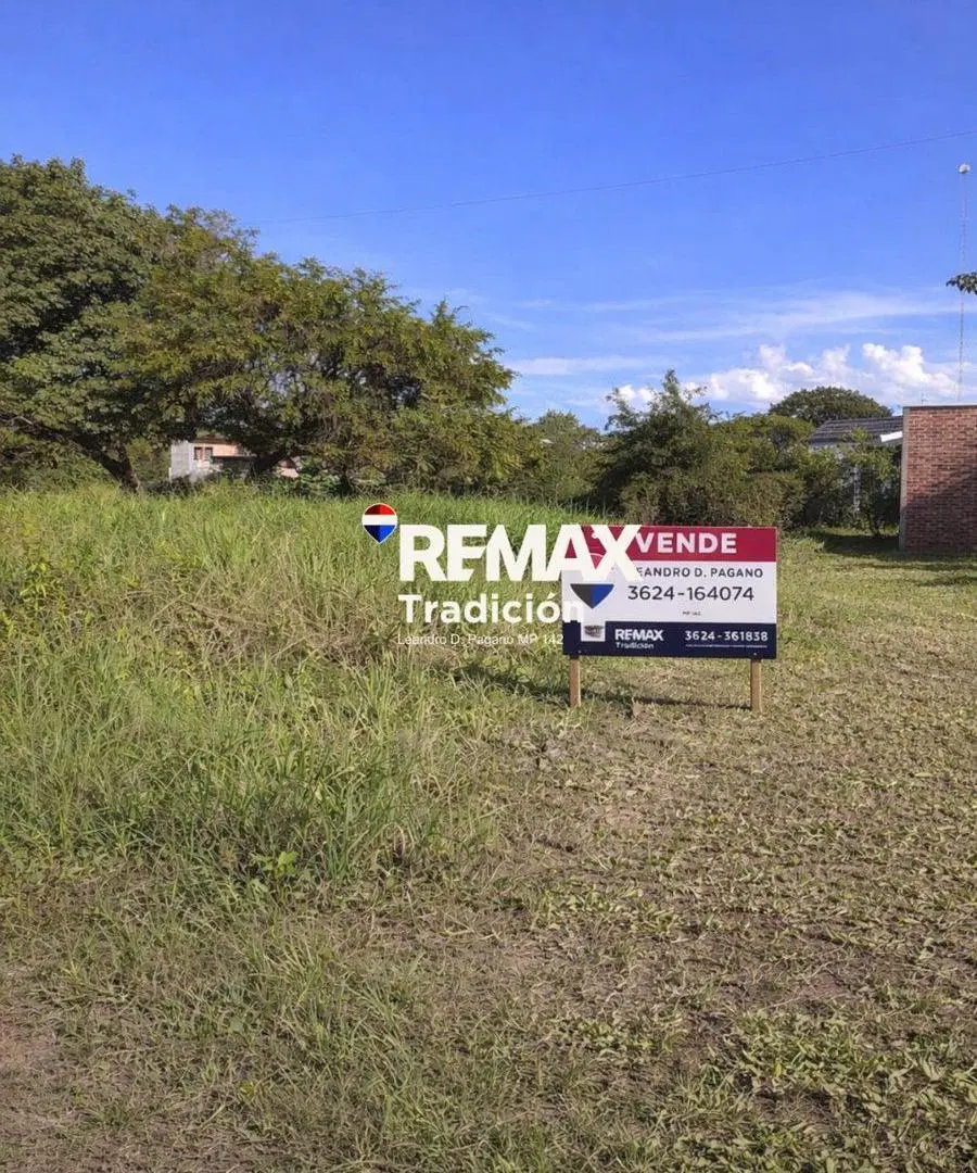 VENTA TERRENO  600 M2 EN RESISTENCIA CHACO 2
