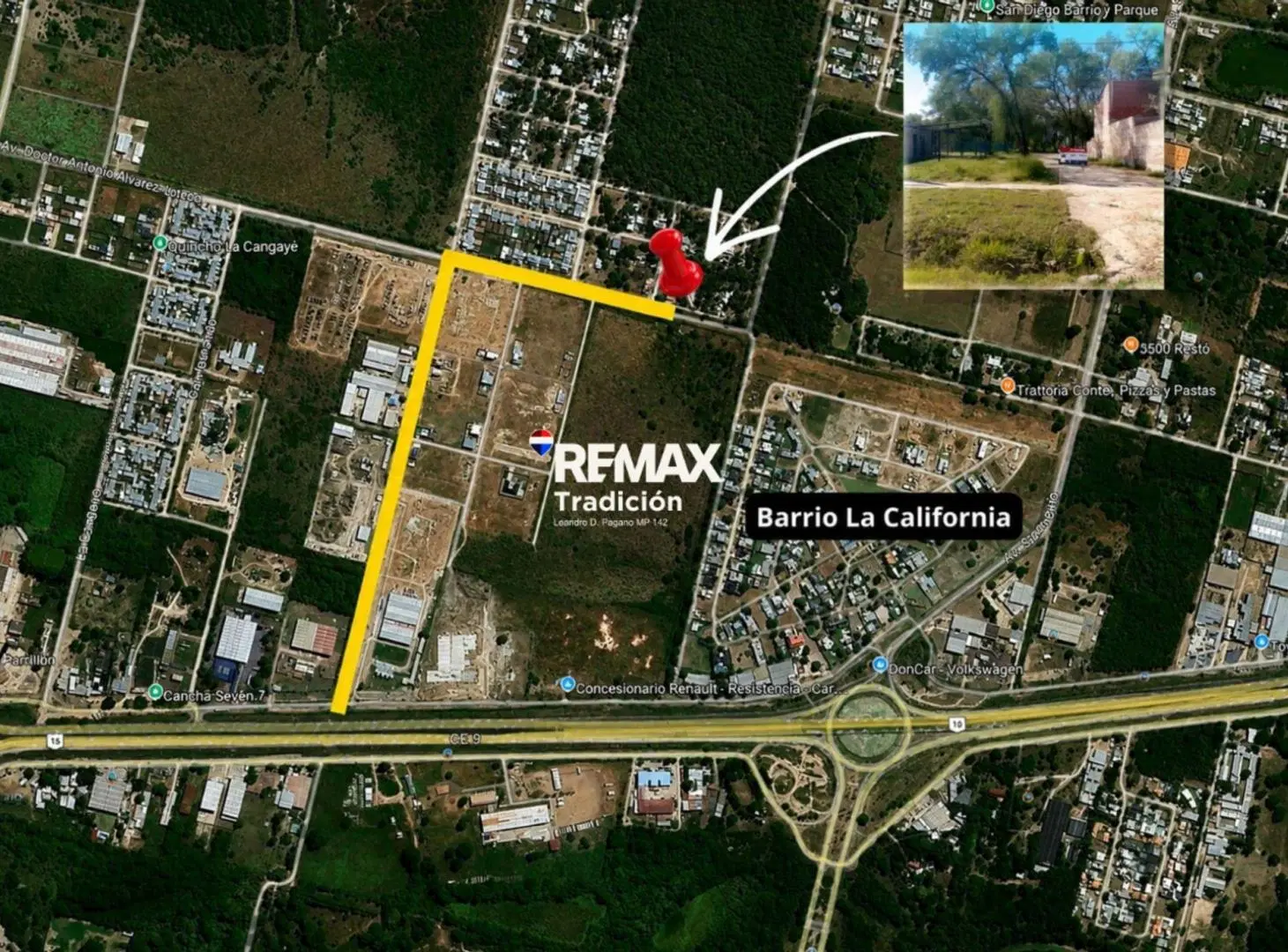 VENTA TERRENO 400 M2 EN RESISTENCIA 8