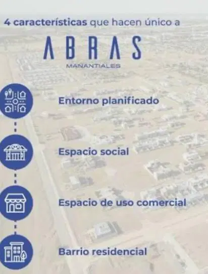 VENTA LOTE ABRAS DE MANANTIALES APTO RESIDENCIAL, CORDOBA 3