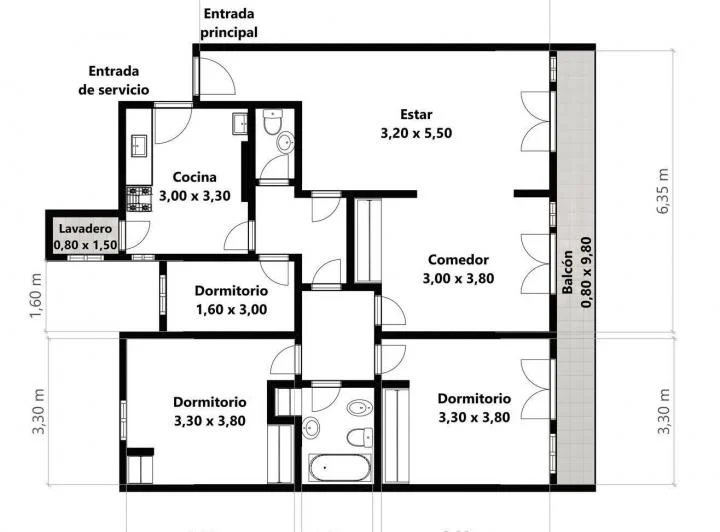 Departamento de 4 ambientes con cochera en venta en Palermo, Las Cañitas