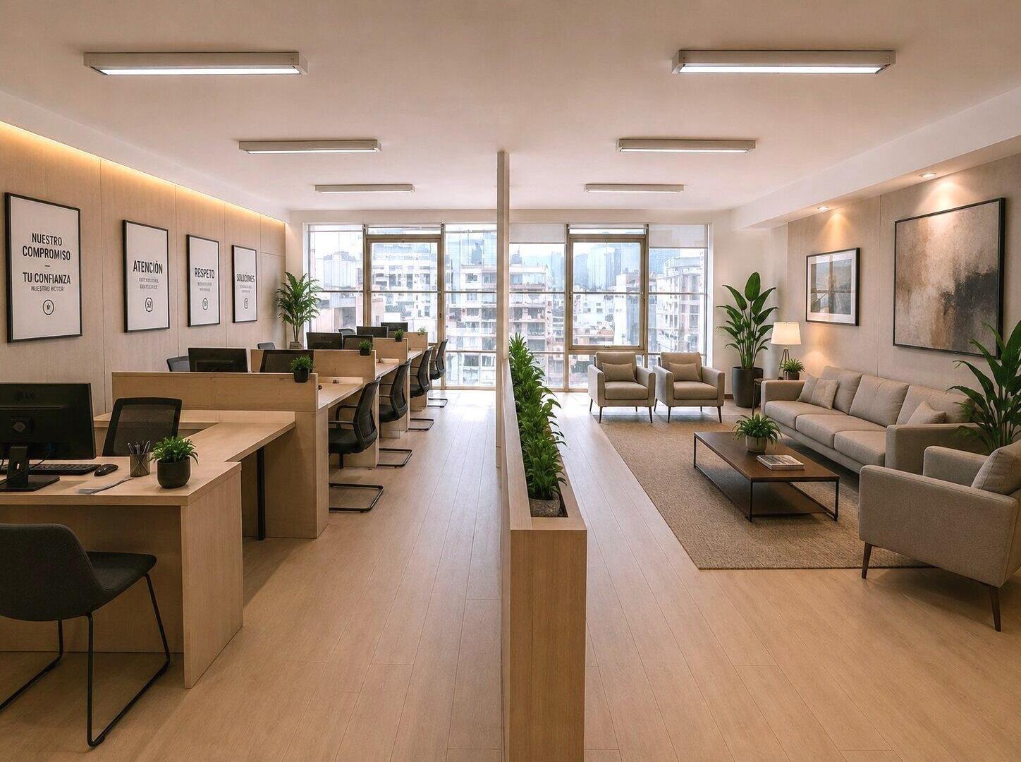 Foto de Alquiler Moderna Oficina con excelente ilumunación, cocina y baño, imagen 3