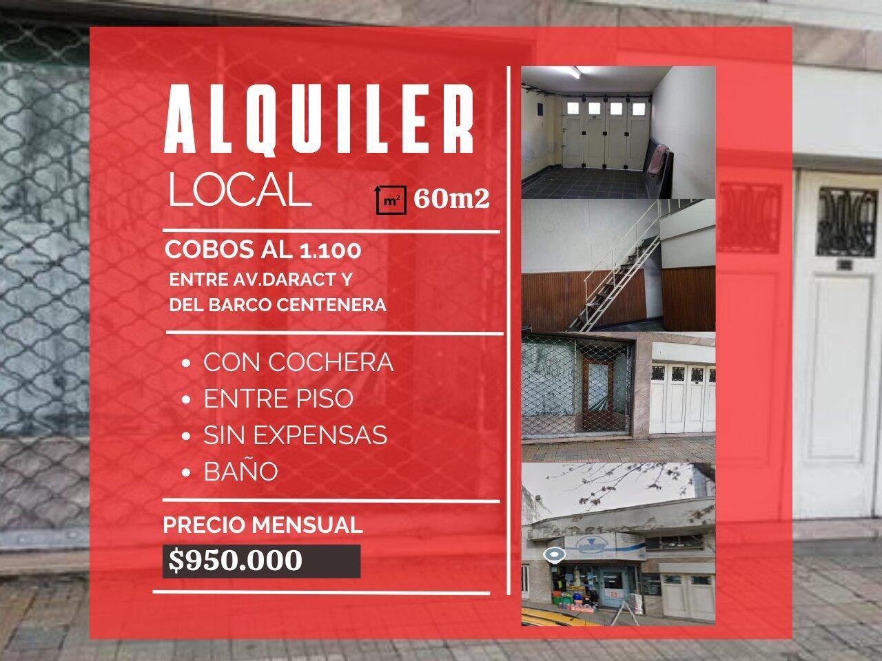 Foto de ALQUILER, LOCAL $950.000.- Av. COBO 1.100 ,C/ENTRE PISO y COCHERA, SIN, imagen 3