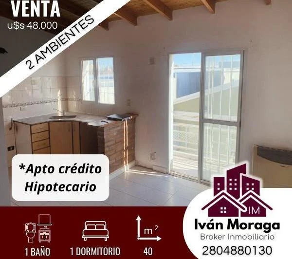 DEPARTAMENTO 2 AMBIENTES - 1ER PISO C - *Apto crédito Hipotecario - PTO MADRYN 1