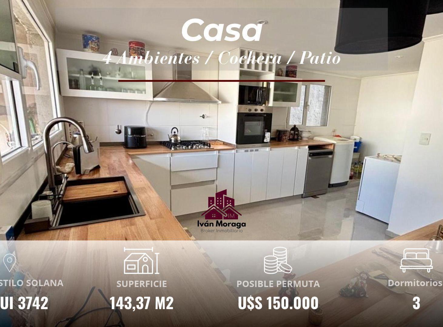 Foto de CASA 4 AMBIENTES - COCHERA - PATIO - B° ESTILO SOLANA - PTO MADRYN, imagen 2