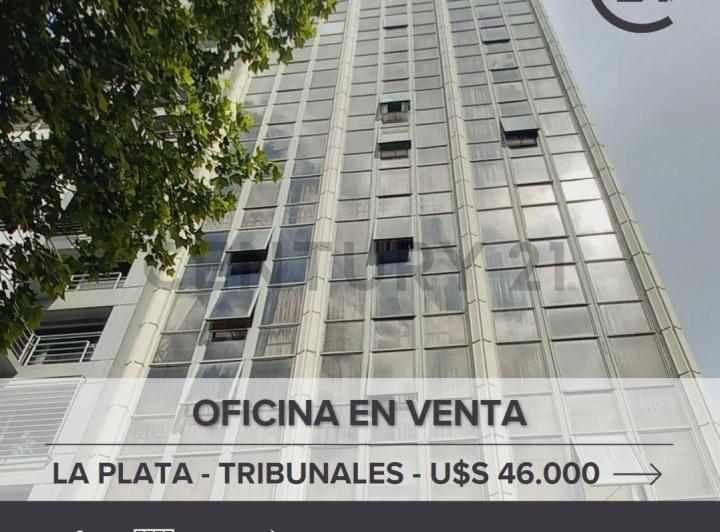 Venta de Oficina en Tribunales, La Plata. 37 m2, recepcion y dos despachos