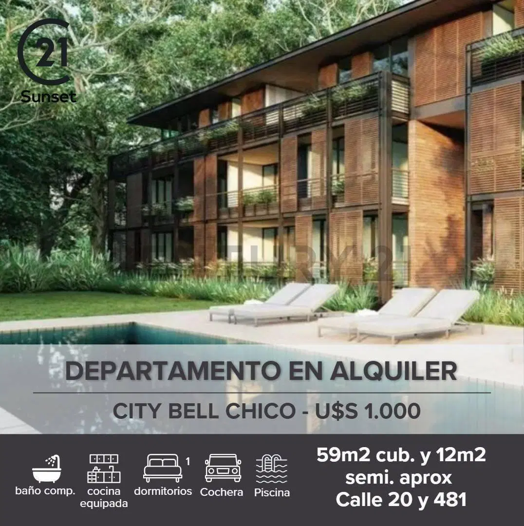 DEPARTAMENTO EN ALQUILER CITY BELL CHICO 2