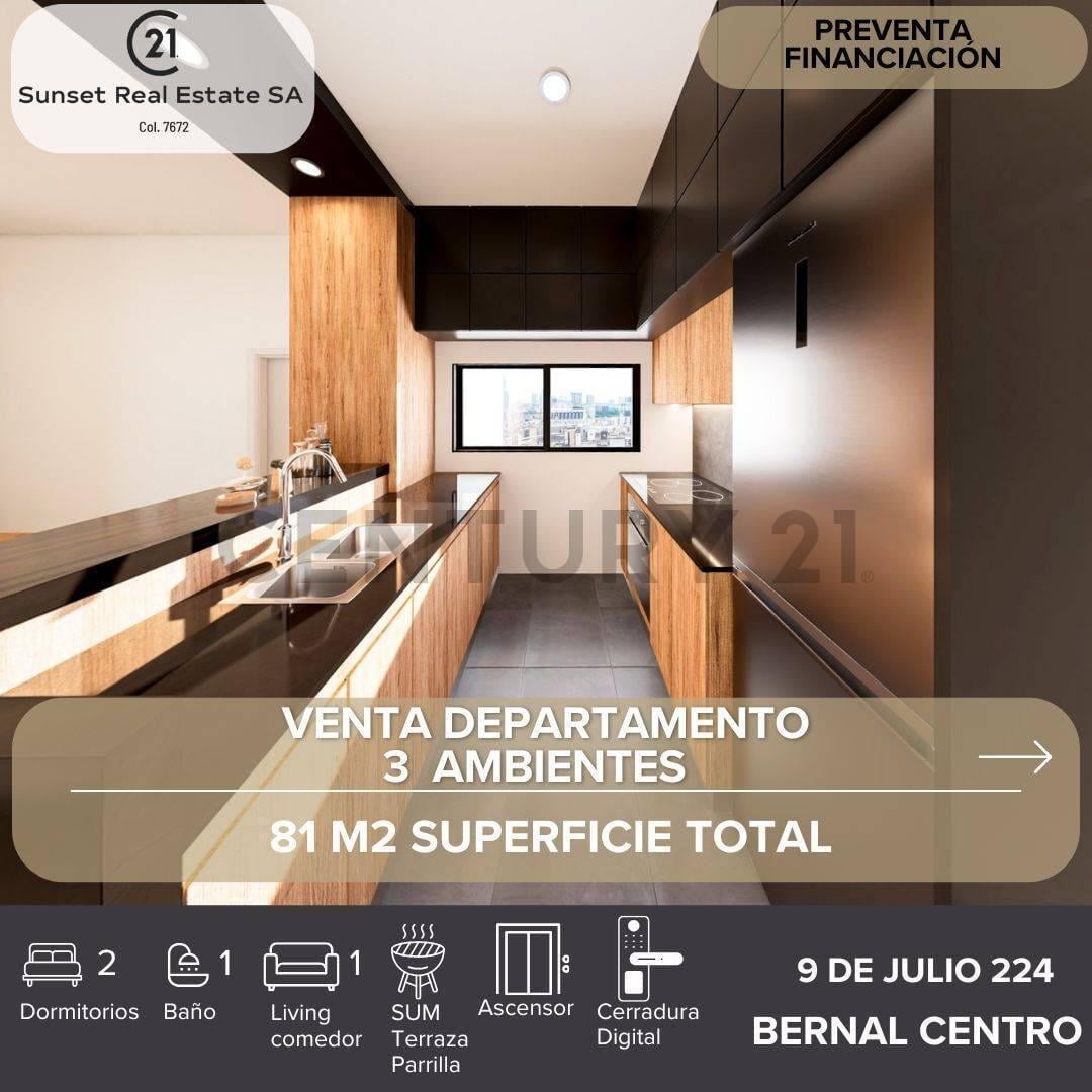 Foto de VENTA DEPARTAMENTO 3 AMBIENTES BERNAL CENTRO, imagen 2