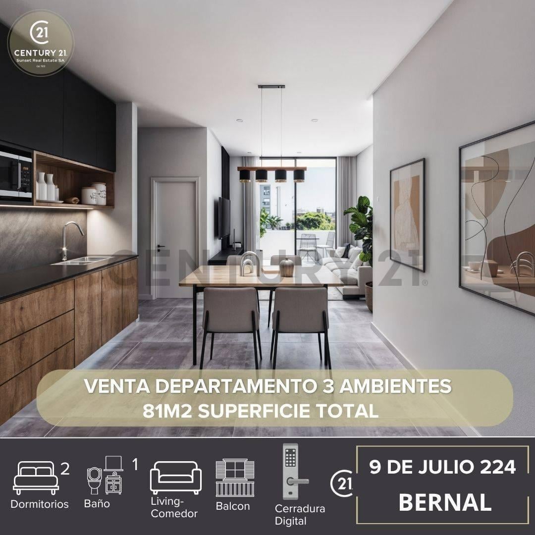 Foto de VENTA DEPARTAMENTO 3 AMBIENTES BERNAL CENTRO, imagen 3