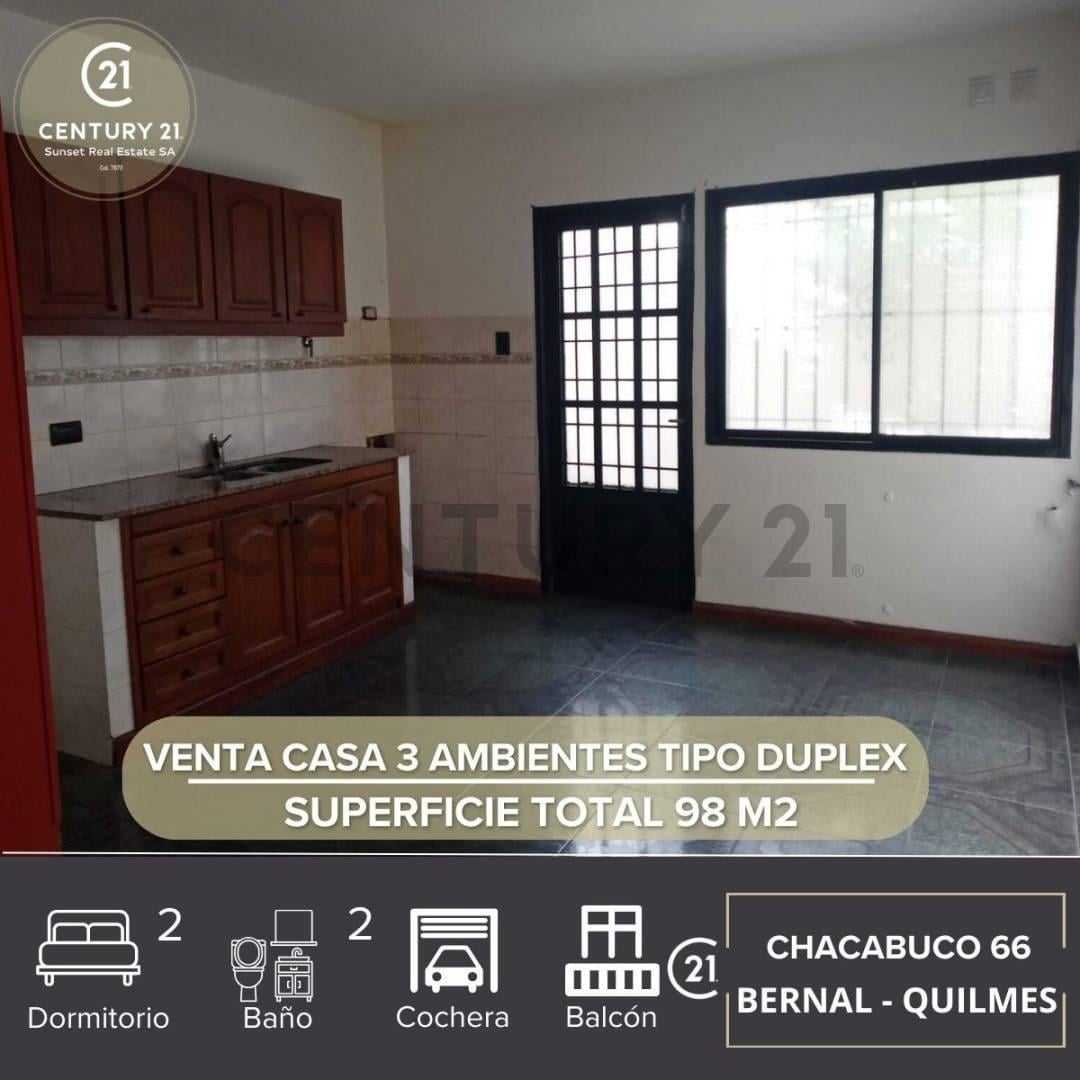 Foto de VENTA CASA 3 AMBIENTES TIPO DUPLEX - BERNAL, imagen 1
