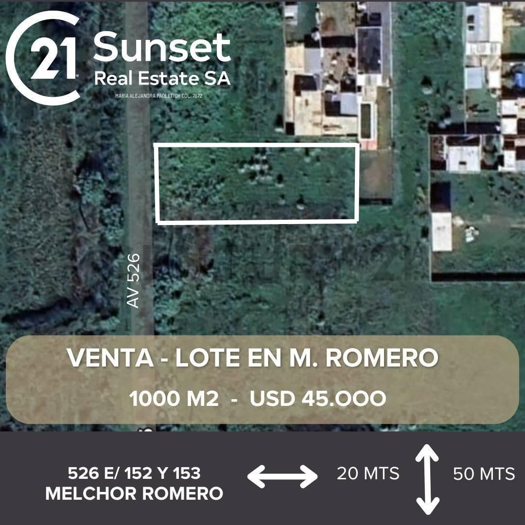 Foto de VENTA LOTE 1000 M2 MELCHOR ROMERO LA PLATA, imagen 3