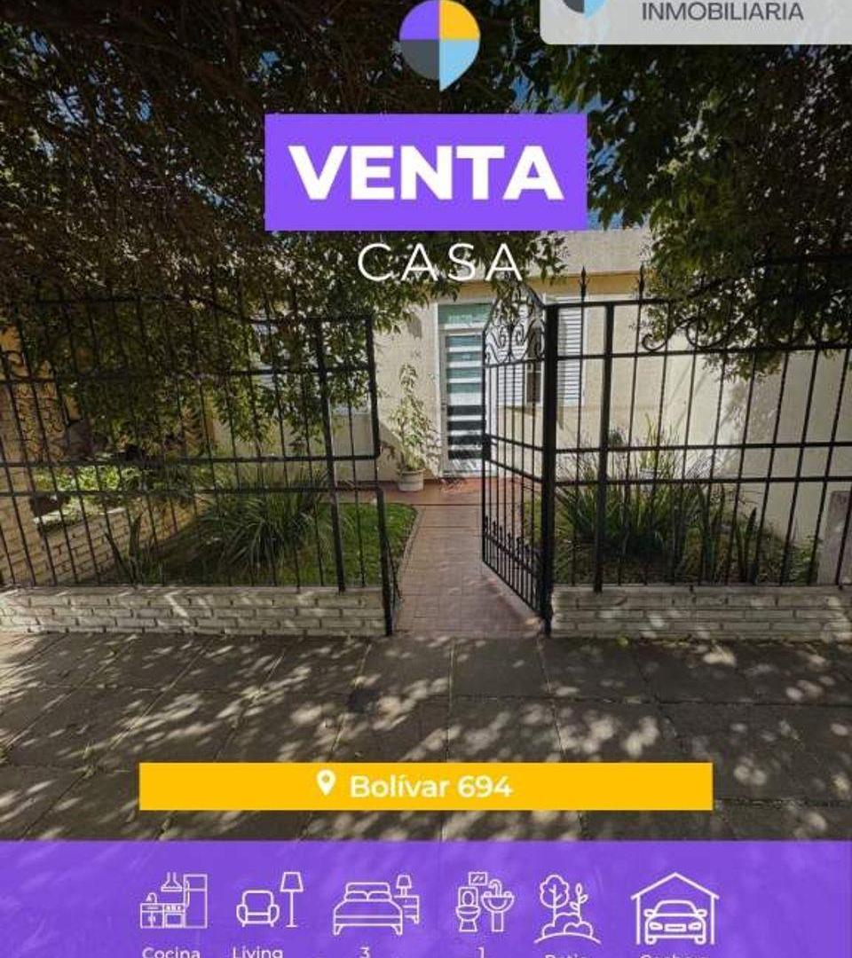 Foto de SE VENDE CASA CON 3 DORMITORIOS - BOLIVAR 694, imagen 1