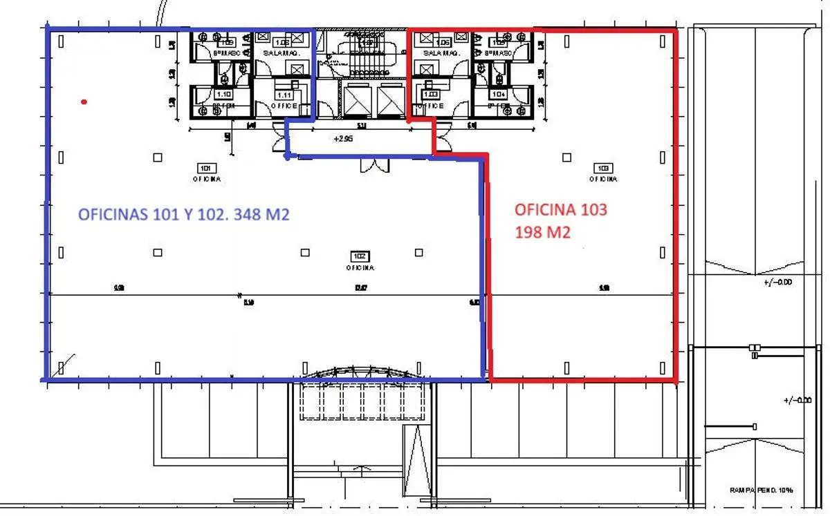 OFICINA AAA EN ALQUILER - EDIFICIO PLAZA ROCHA 1 4