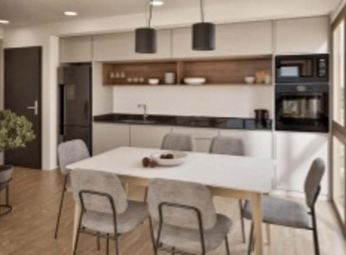 VENTA EN POZO DEPARTAMENTO 3 AMBIENTES CON JARDIN 2