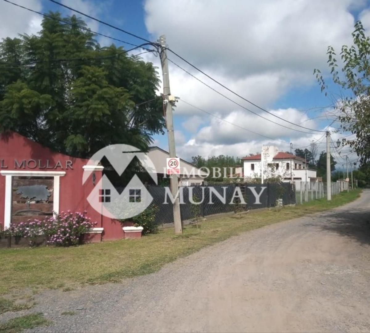 Terreno Esquina Cerrado en Venta Mollar 1 3