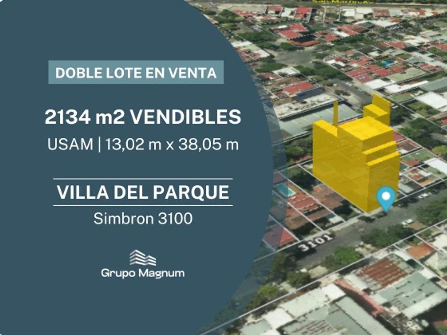 Foto de Venta Doble Lote USAM de 13 x 38 en Villa del Parque, imagen 3