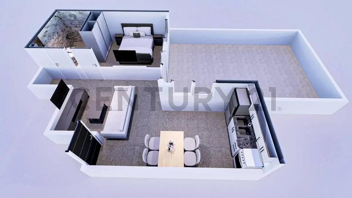 departamento 2 ambientes ( en pozo) 5
