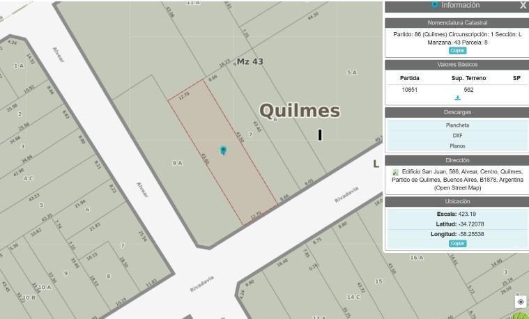 Foto de VENTA DE LOTE EN PEATONAL RIVADAVIA – QUILMES CENTRO - IDEAL INVERSOR, imagen 1