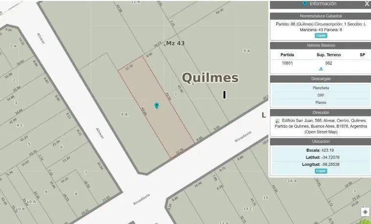 VENTA DE LOTE EN PEATONAL RIVADAVIA – QUILMES CENTRO - IDEAL INVERSOR 1