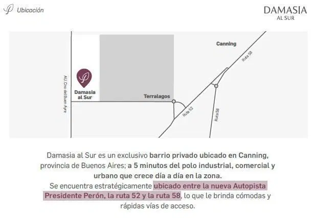 LOTE EN VENTA EN DAMASIA AL SUR, CANNING - 728 m² FRENTE A LA LAGUNA 5