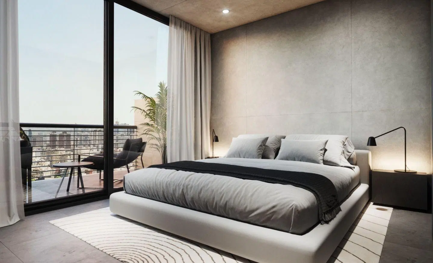 2 ambientes premium con terraza propia de 47 m² en Bajo Belgrano 5