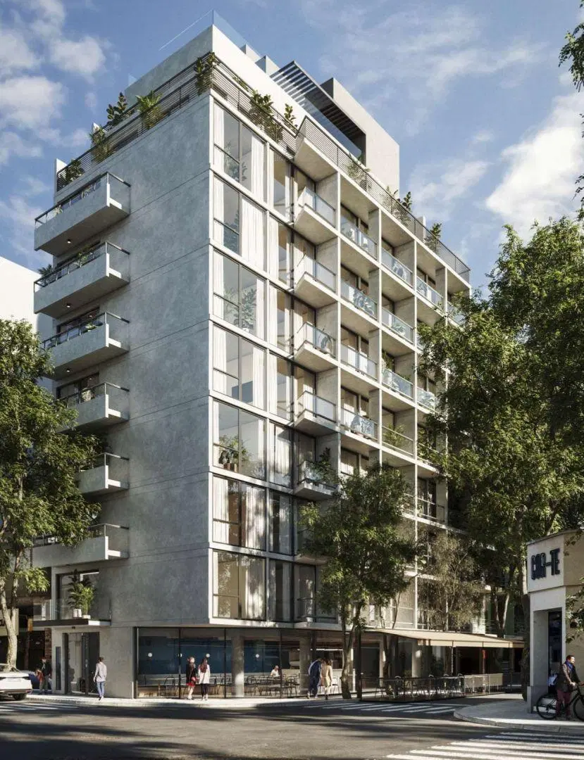 2 ambientes premium con terraza propia de 47 m² en Bajo Belgrano 3
