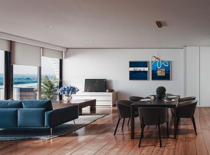 Foto de Departamento de 1 dormitorio con balcón al frente zona Río, imagen 1