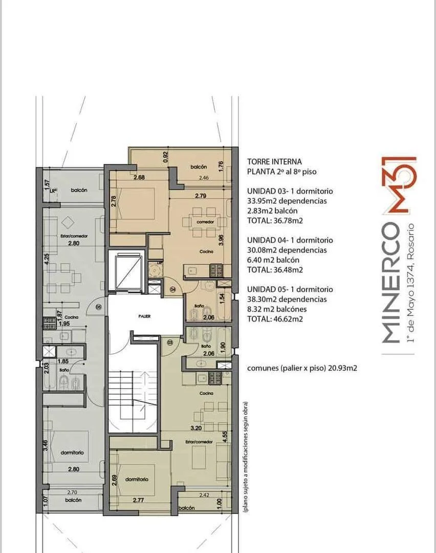 Departamento de 1 dormitorio con terraza exclusiva en Barrio Martin