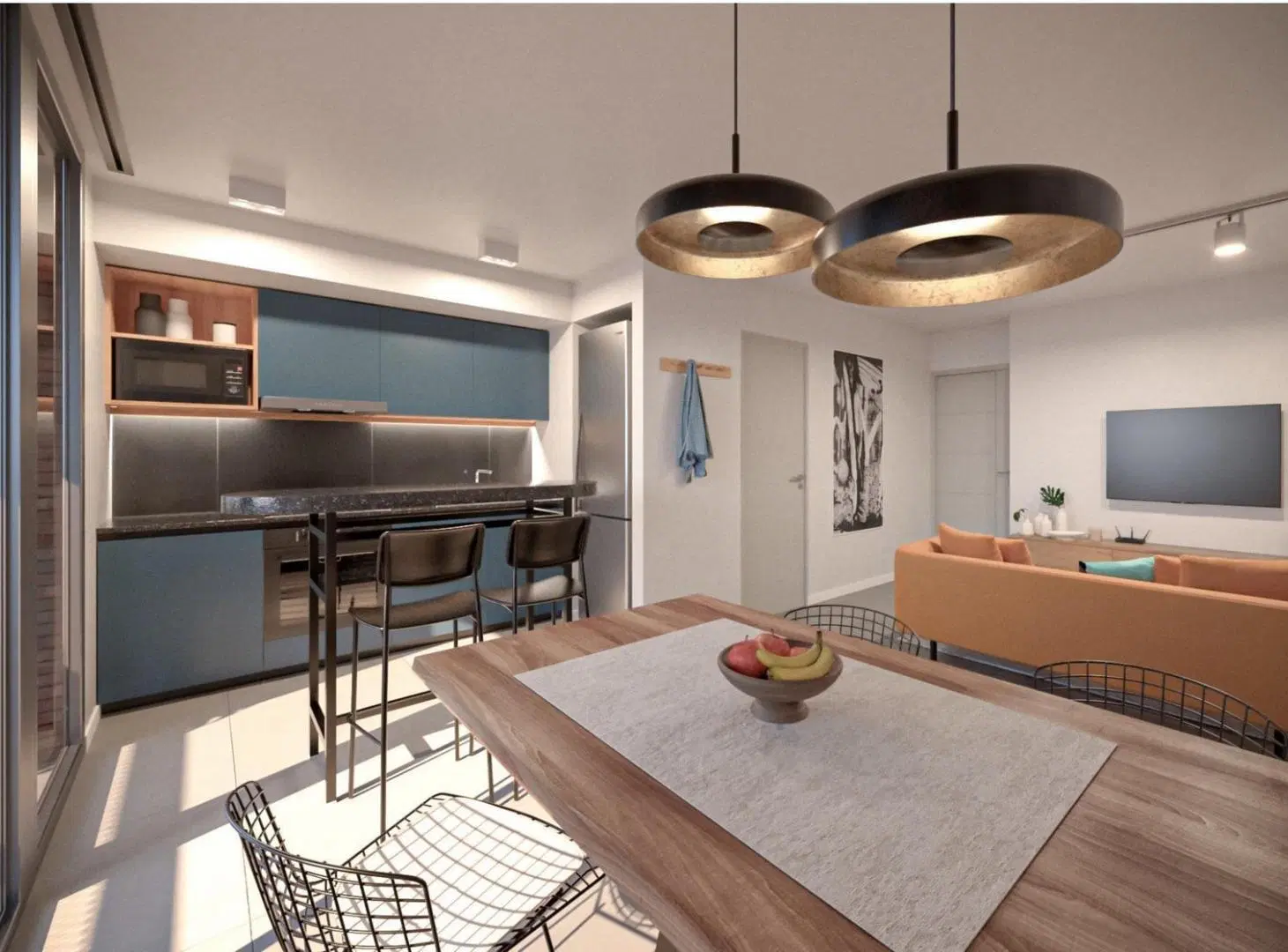 Departamento de 1 dormitorio en la esquina de Av. Francia y Jujuy 3