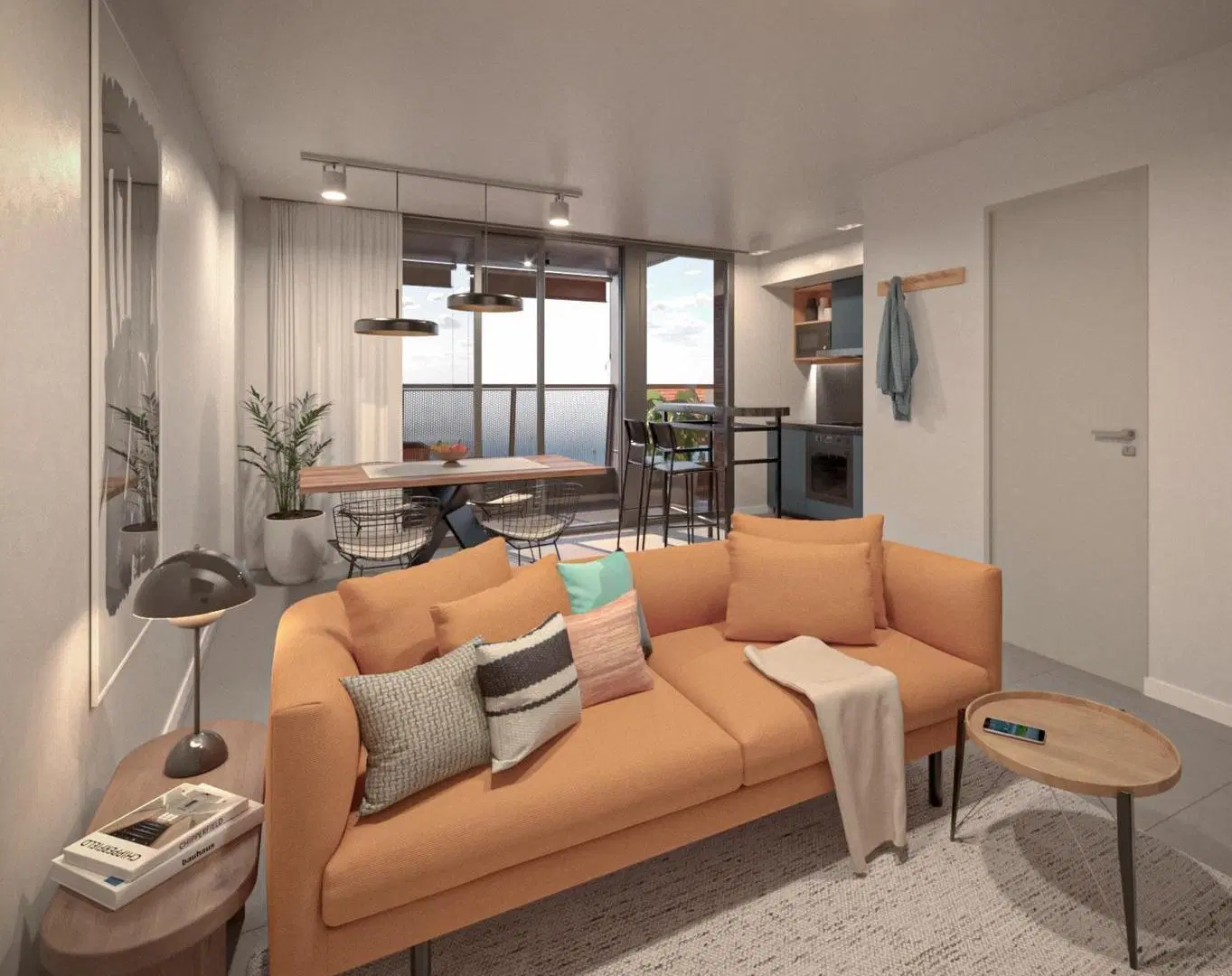 Departamento SEMIPISO de 1 dormitorio en la esquina de Av. Francia y Jujuy 5
