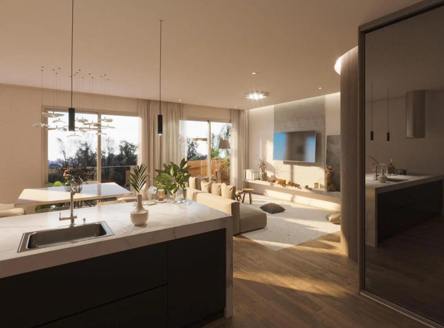Departamento de 3 Dormitorios Dúplex   terraza a metros del rio y Bv. Oroño 4