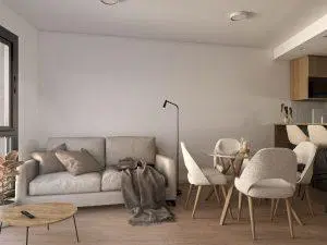 Departamento de 2 Dormitorios frente   terraza a metros de Av. Pellegrini 8