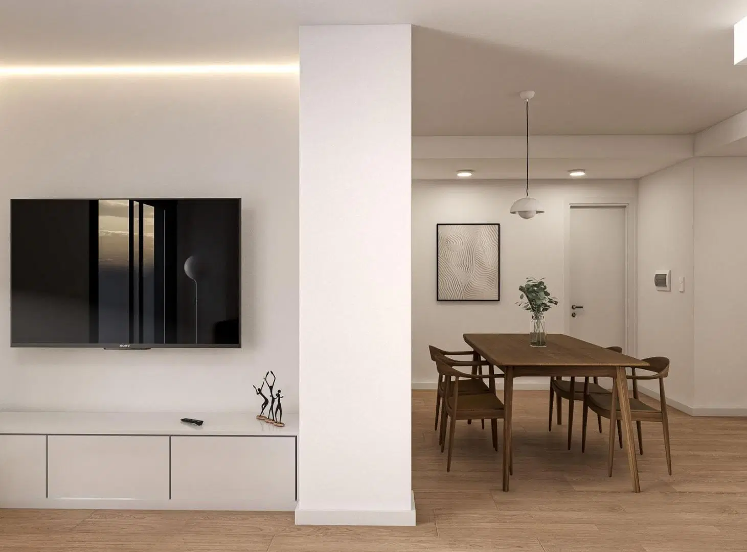 Departamento de 2 Dormitorios frente   terraza a metros de Av. Pellegrini 4