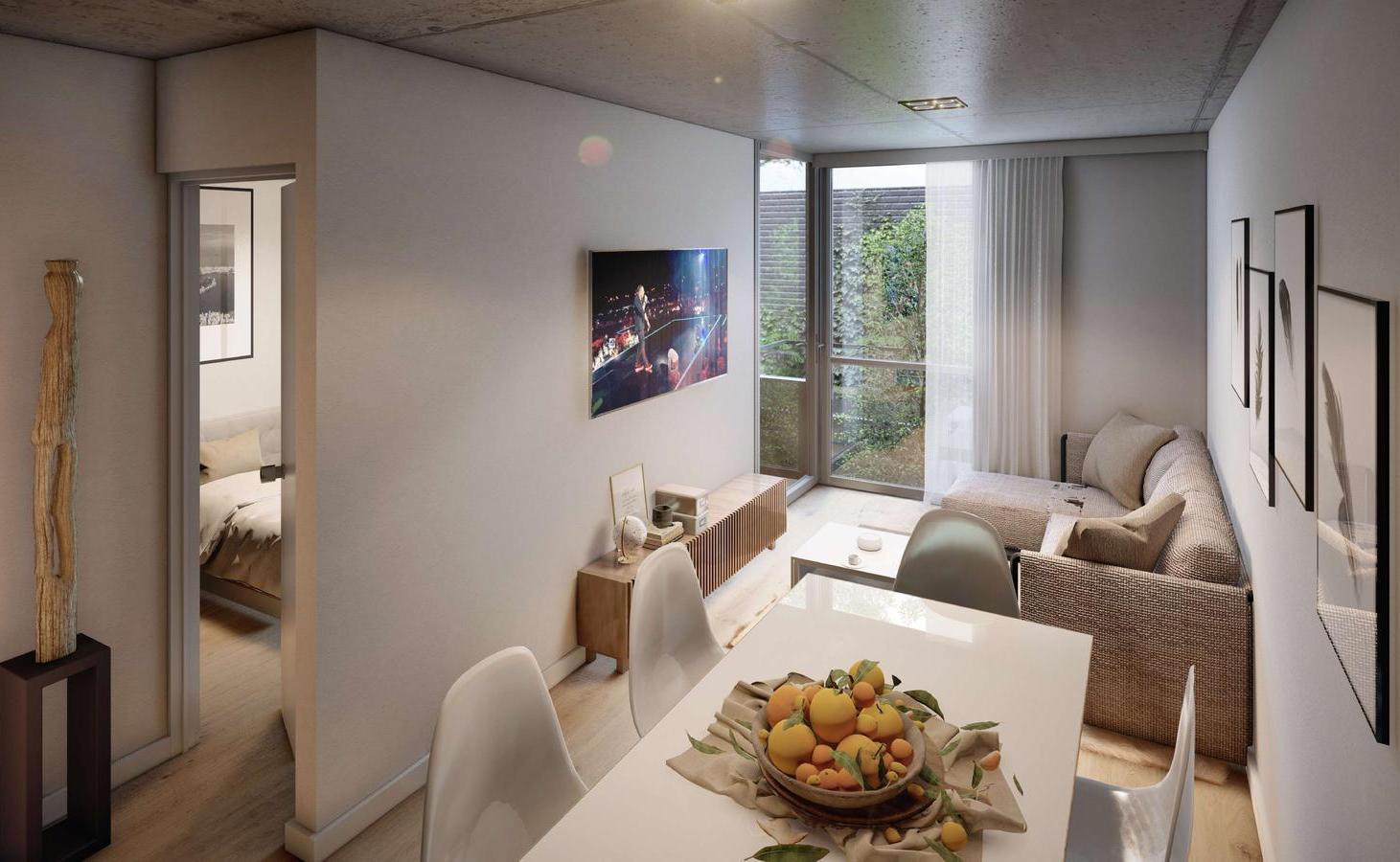 Foto de Departamento de 1 dormitorio con doble balcón, imagen 2
