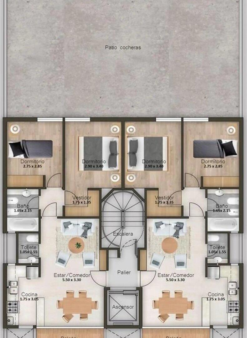 Foto de VENTA DE SEMIPISO 3 AMBIENTES CON COCHERA Y TERRAZA, imagen 5
