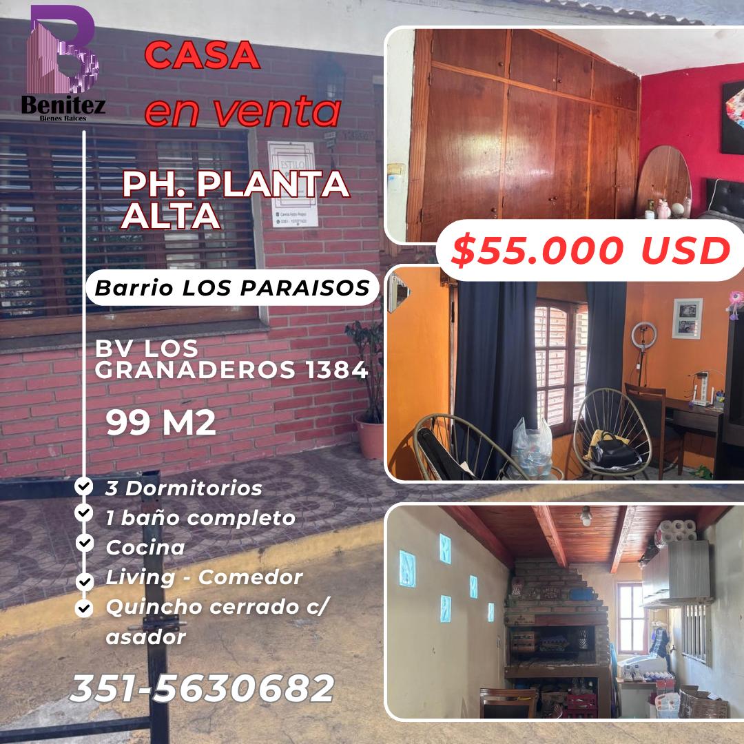 ¡OPORTUNIDAD EN B° LOS PARAÍSOS!