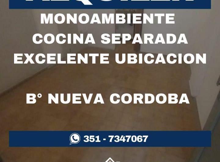 ALQUILER MONOAMBIENTE B° NUEVA CORDOBA  1