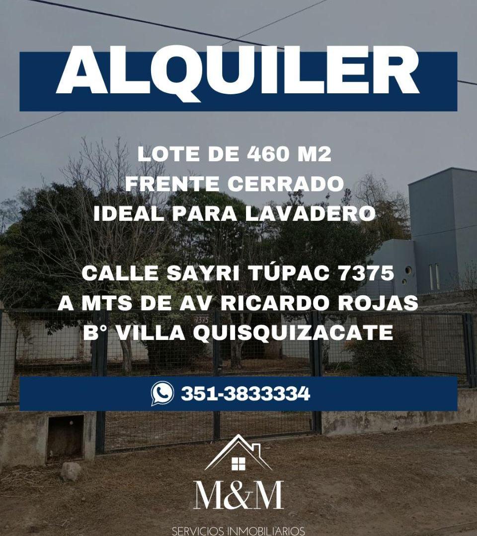 Foto de -LOTE EN ALQUILER CON OPCION A COMPRA, -BARRIO VILLA QUISQUIZACATE., imagen 1