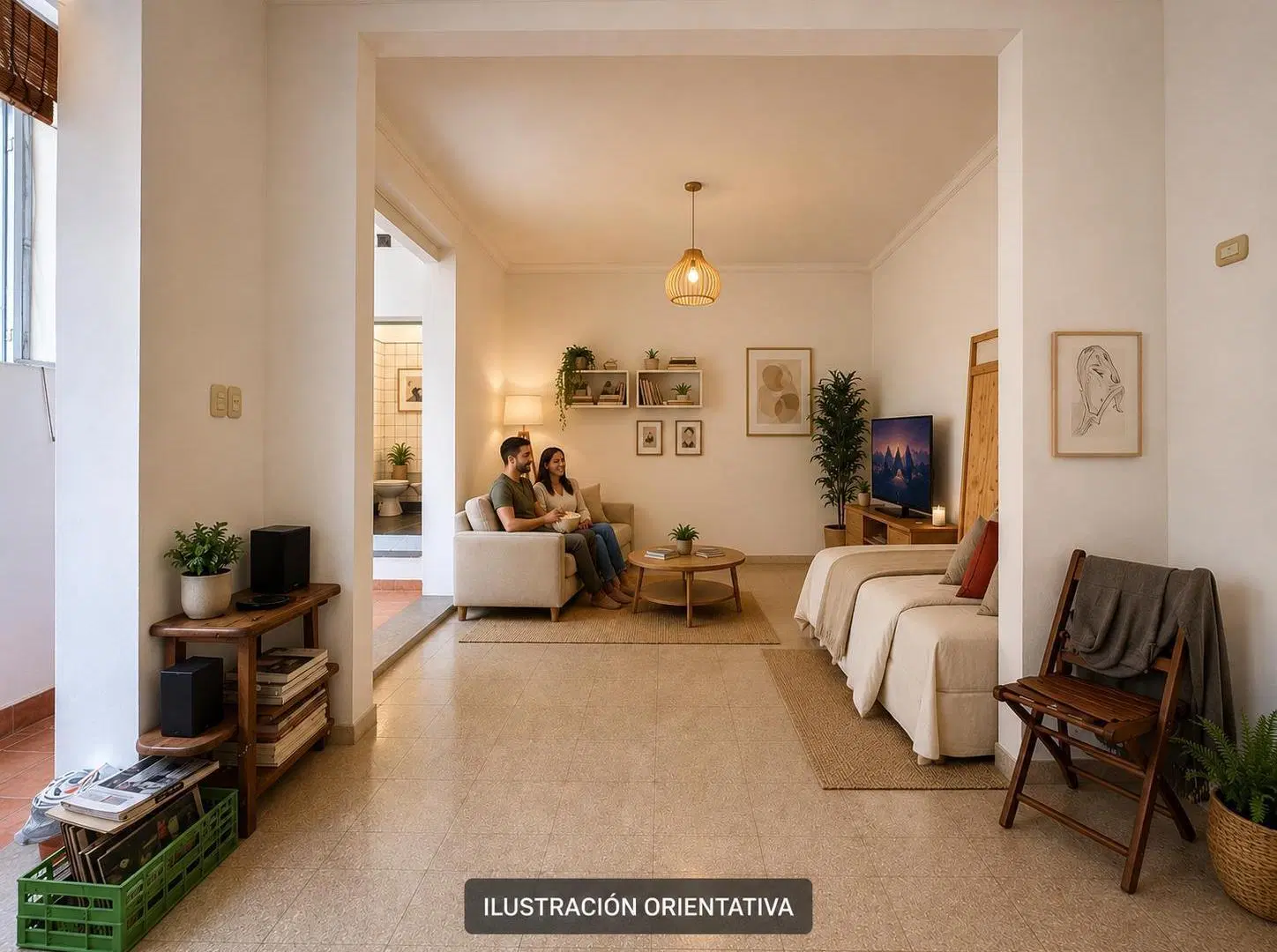 Venta departamento 2 ambientes luminoso la boca 3