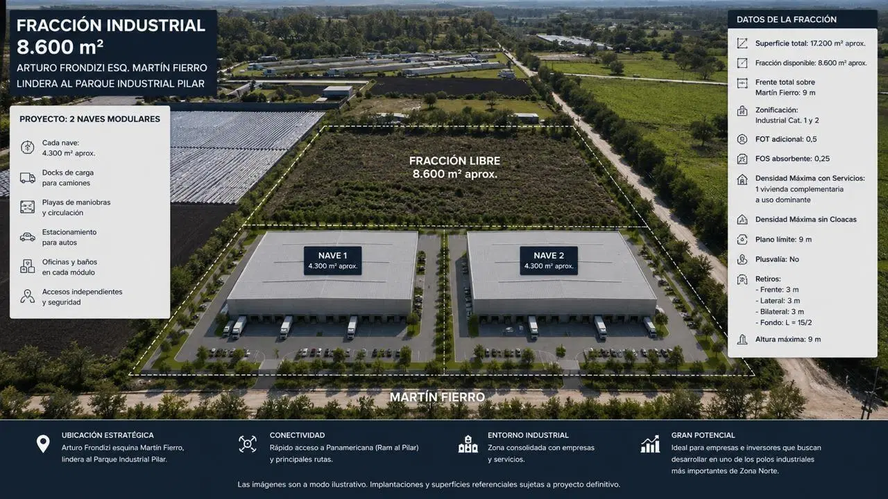 Terreno Fraccion  en Venta en Fátima, Pilar, G.B.A. Zona Norte 5